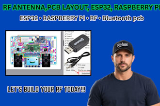 design iot hardware pcb using esp32, wifi, bluetooth, wi fi, and embedded system