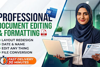 professional document formatting, editing  redesign services