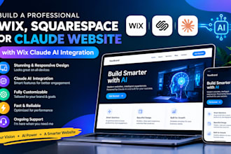 build a professional wix, squarespace or claude website wix claude ai integratio