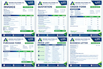 design editable invoice templates quotation receipts estimate and business forms