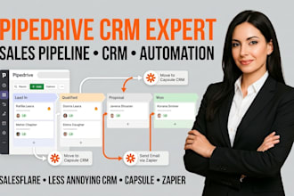setup pipedrive salesflare less annoying crm slack capsule zapier n8n automation