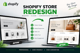 redesign your shopify store with a modern conversion focused design