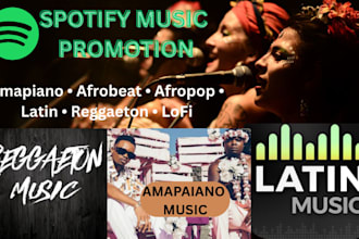 promote your amapiano afrobeat latin reggaeton lofi music