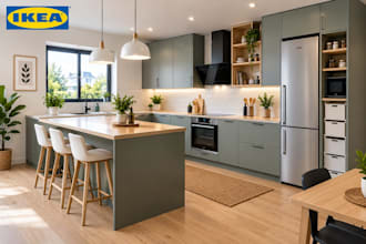 create ikea kitchen and furniture designs with 3d visualization