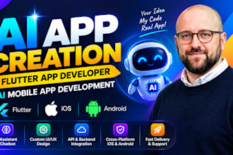 do ai app creation, flutter app developer ai mobile app development ios android