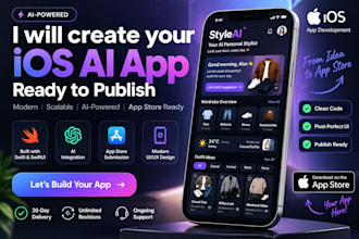 develop a custom ai mobile app for both IOS android