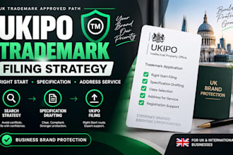 manage ukipo trademark filing, right start and specification drafting