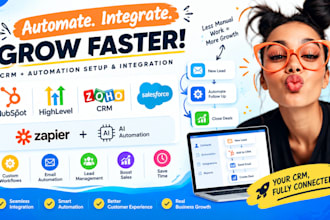 setup hubspot gohighlevel zoho crm salesforce zapier ai automation integration