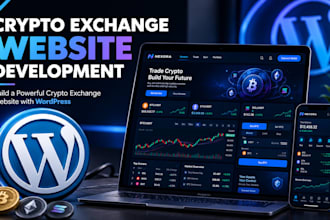 build wordpress crypto exchange website crypto token ico presale web3 website