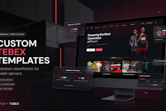 design a custom premium tebex store for your custom tebex