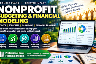 create nonprofit budget financial forecast cash flow model financial projection