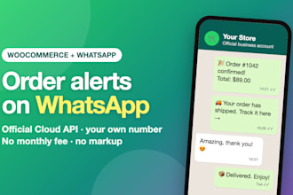 set up whatsapp cloud API order alerts for your woocommerce store