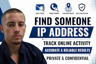find someone online background check social media investigation IP address check