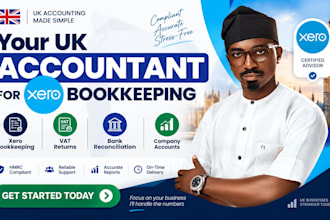 be your UK accountant for xero bookkeeping, vat returns bank reconciliation