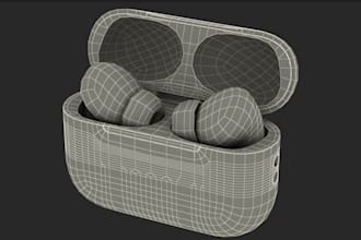 do cad earbud product design with animation and manufacturing tech pack