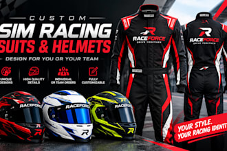 design custom sim racing suits and helmets for you