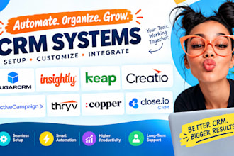 setup sugarcrm insightly keap creatio activecampaign thryv copper close io crm