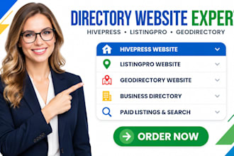 create hivepress website, directory website, listingpro and geodirectory website