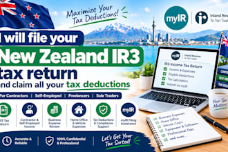 file your new zealand contractor self employed ir3 tax return and deductions