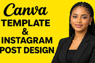 create editable canva template and I post design for an attractive feed