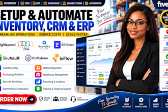 setup lightspeed inventory craftybase zoho crm acumatica erpnext skuvault inflow