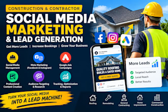 do construction social media marketing and contractor lead generation