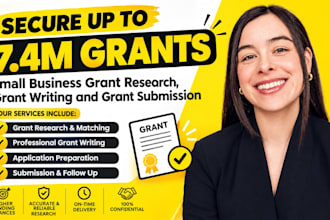 do small business grant writing, grant research and grant application submission