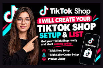 setup tiktok shop, tiktok seller center and list your products
