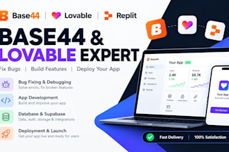base44 bug fixing base44 app development  lovable website base44 app deployment
