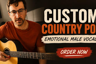 sing a custom country pop song for christmas or wedding
