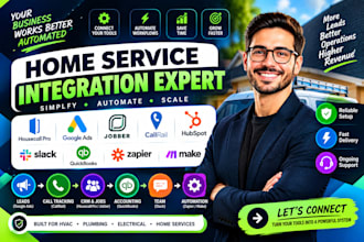 housecall pro google ads jobber callrail hubspot slack quickbooks zapier make