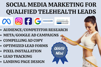 do telehealth marketing for peptide semaglutide tirzapatide weight loss leads