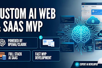 build custom ai web app, ai saas, or openai software mvp
