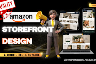 design amazon storefront, brand store, ebc, a plus content and store design