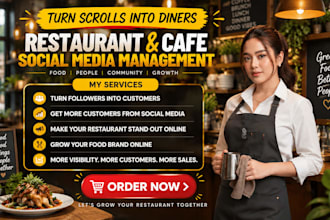 manage restaurant smm cafe social media manager restaurant social media manager