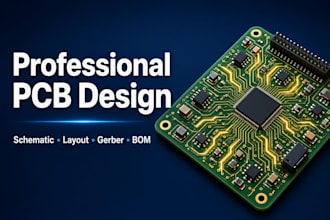design professional pcb layout schematic gerber bom files
