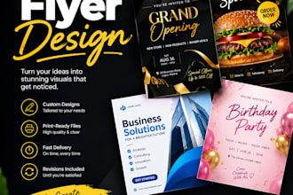 design a professional and eye catching flyer