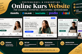 german thinkific website kajabi online course teachable membership for coaches