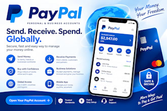 open US llc business wise account, paypal, revolut payoneer bank accounts