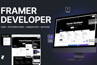 be your framer developer expert for cms integrations animation and framer motion