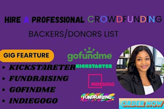 generate backer list, donors list for your indiegogo, kickstarter and gofundme