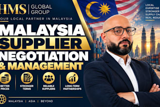 negotiate and manage suppliers in malaysia