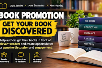 promote your book to readers and help increase book visibility and engagement