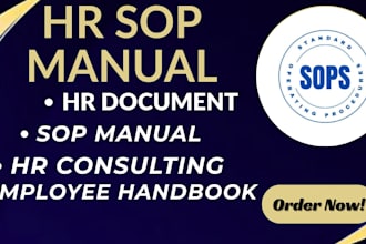 create professional HR sop manual, HR policies employee handbook and HR document
