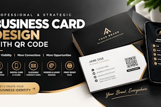design luxury qr code business card, gift card, debit card, membership card