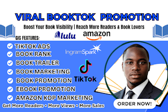do booktok promotion book marketing book sales book rank ebook promotion