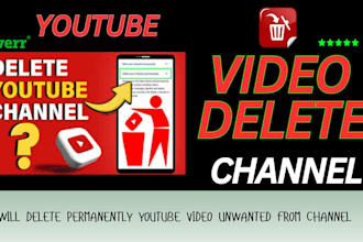 delete negative youtube channels and remove bad links and