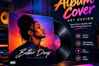 design professional album cover art or spotify cover for you