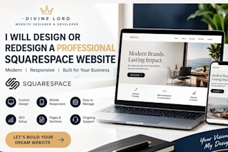 do squarespace website design landing page SEO website
