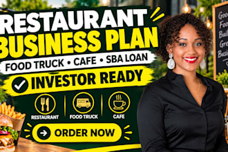 startup restaurant food truck cafe business plan for investor ready sba loan